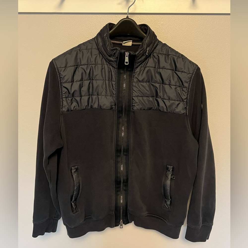 Bugatti Men’s XXL Navy Blue Full Zip Knit with Quilting